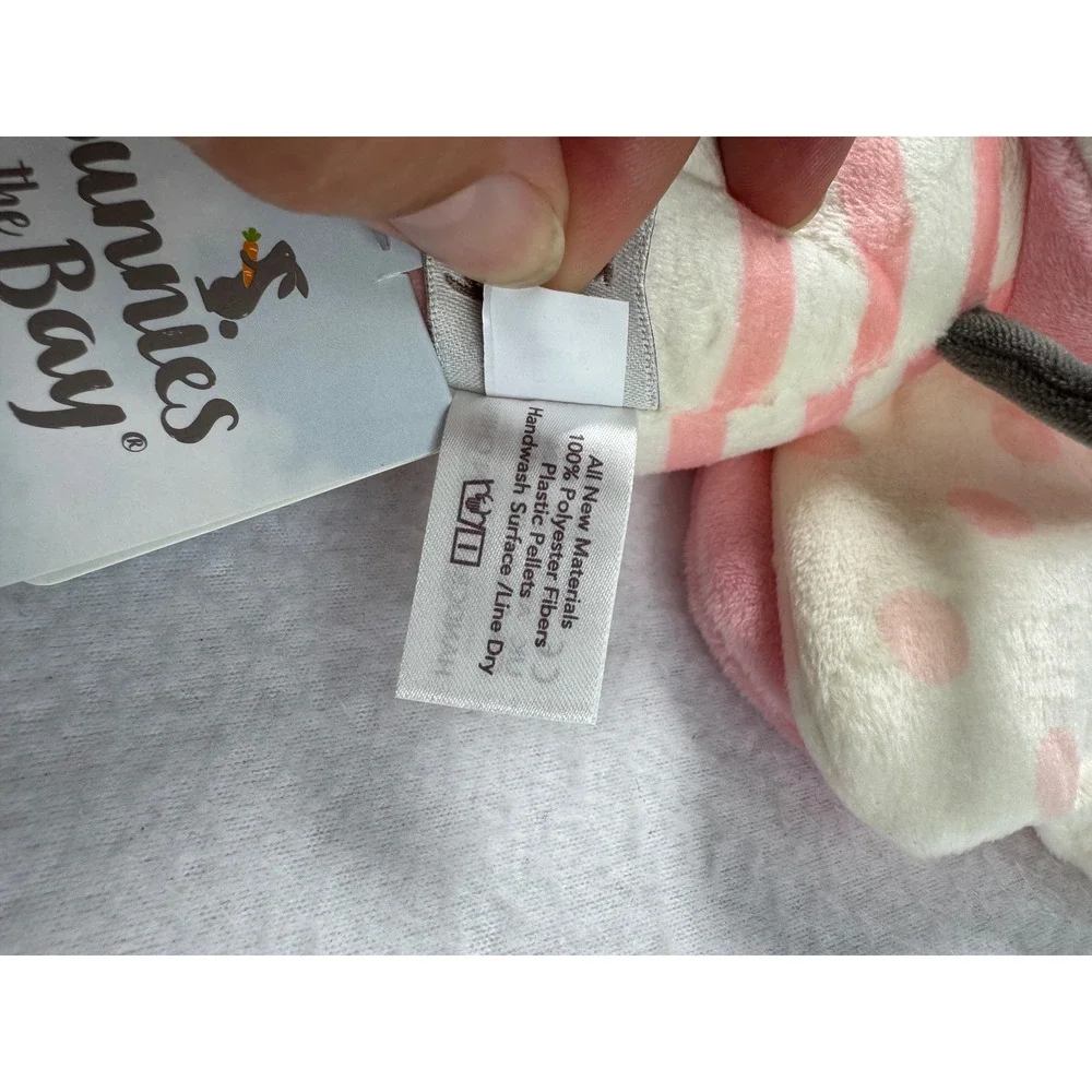 Bunnies by the Bay Baby NWT Butterfly Plush Pink Striped Polka Dot